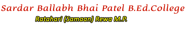 Sardar Ballabh Bhai Patel BEd College Rewa